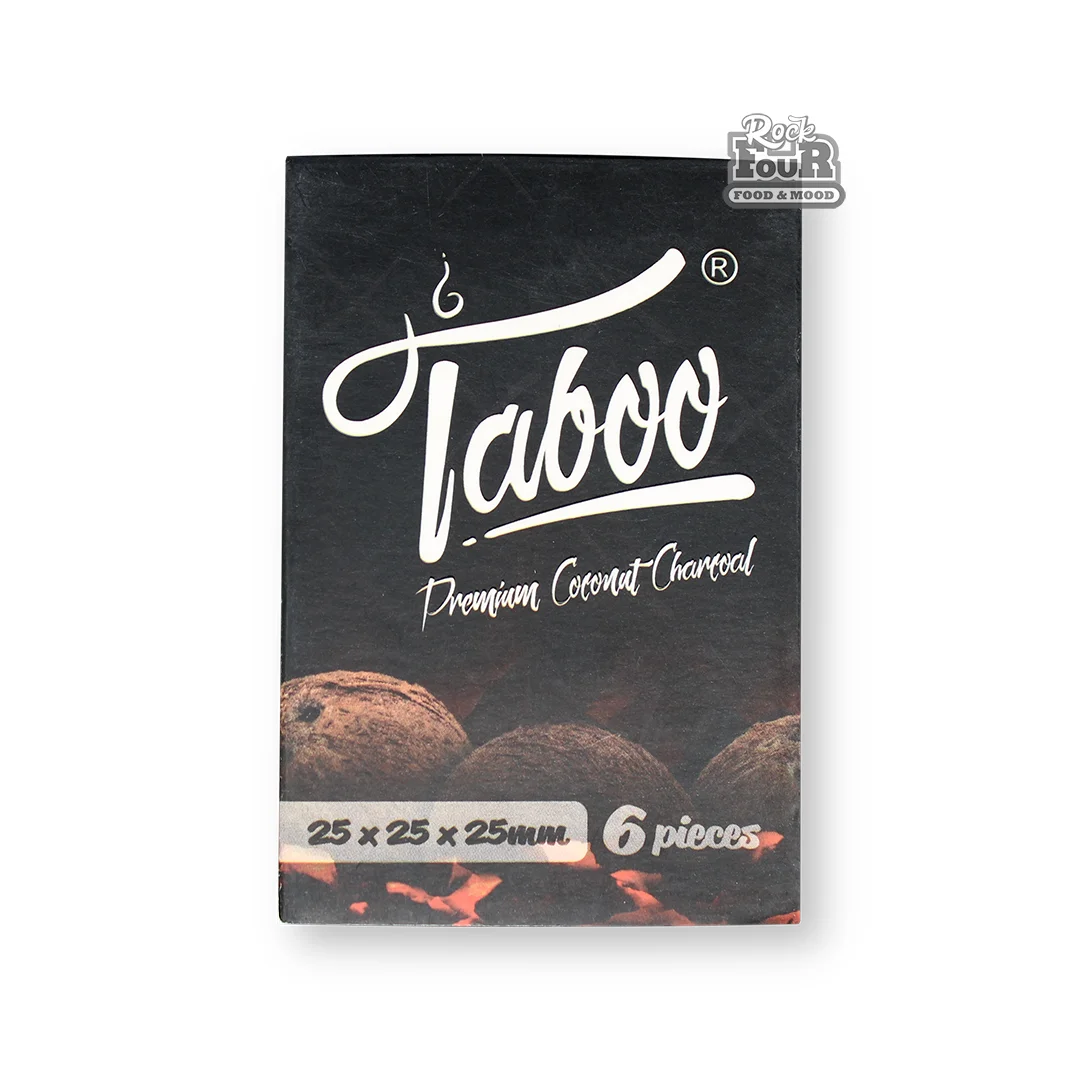 Coconut charcoal for hookah "Taboo" 6pcs